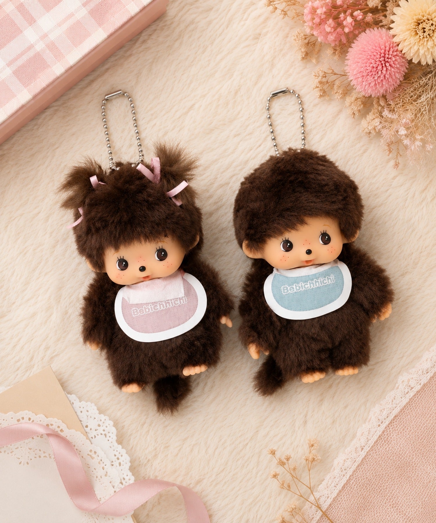 Bebichhichi Momchichi モンチッチ　ぬいぐるみ キーホルダー ≪モンチッチ≫ベビチッチキ－チェーン/ぬいぐるみキーホルダー