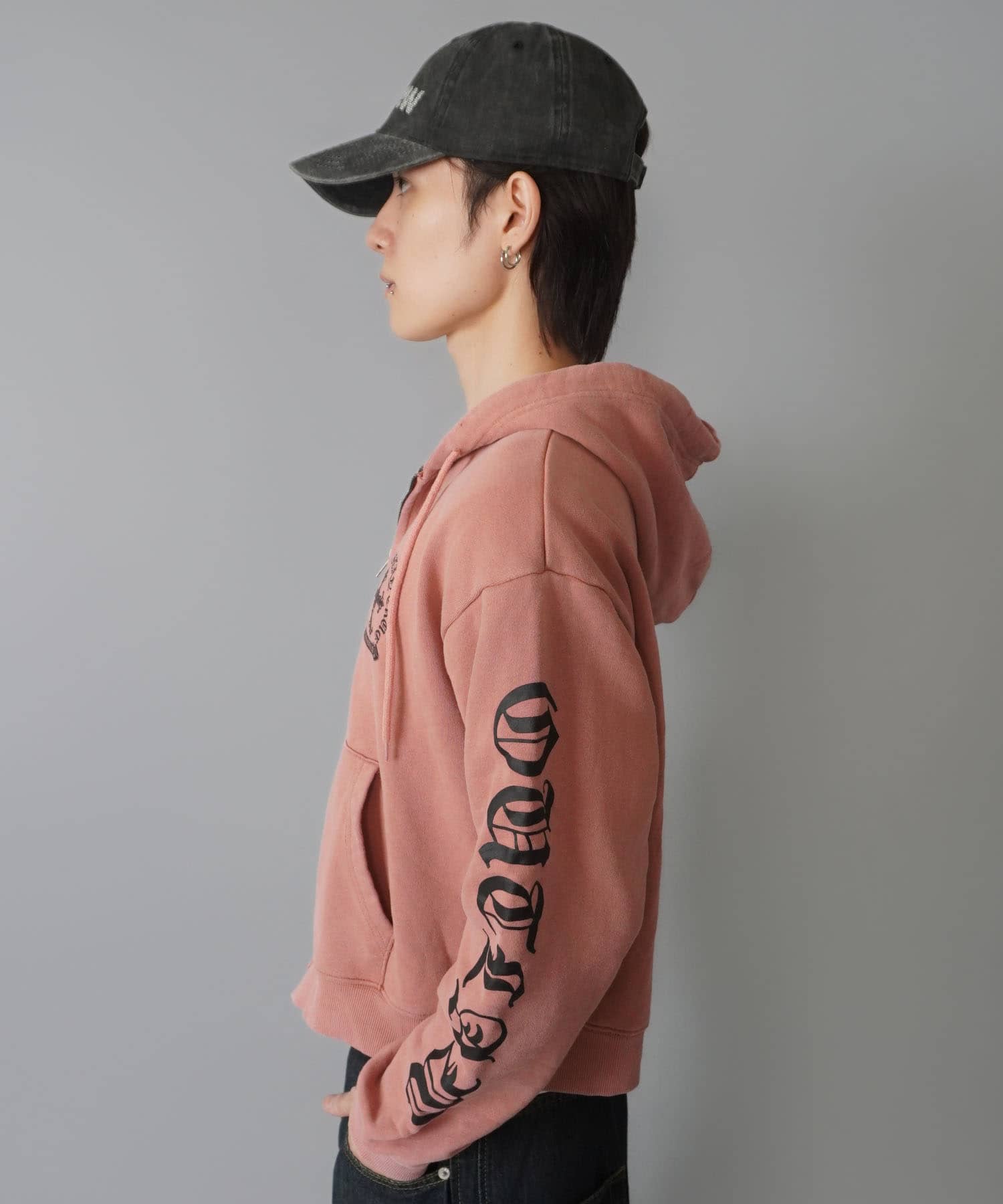 短丈ダブルジップパーカー/クロス/ユニセックス | SPINNS WEB STORE