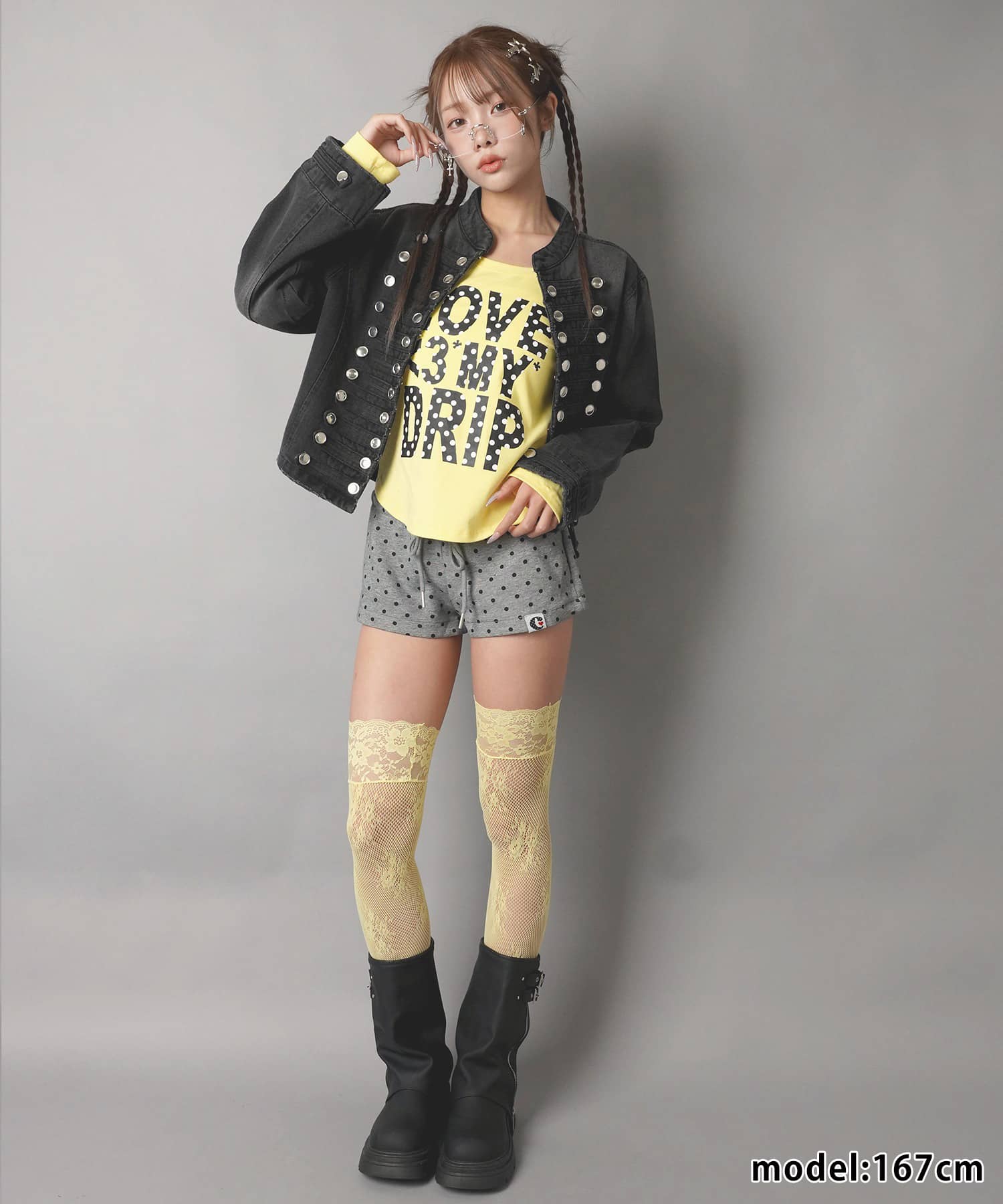 カラフル長袖Tシャツ/ドットロゴ/#平成ギャル | SPINNS WEB STORE
