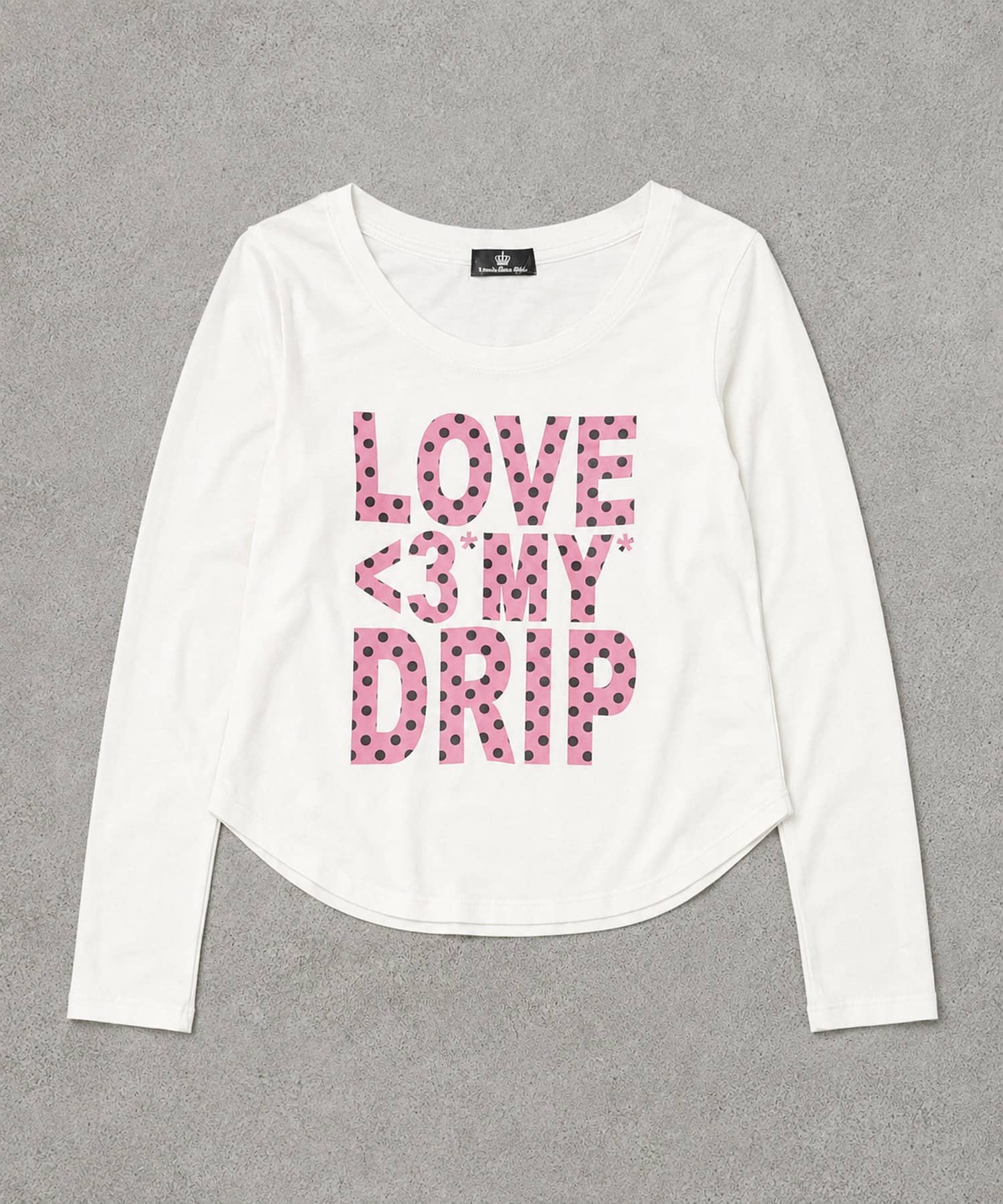 カラフル長袖Tシャツ/ドットロゴ/#平成ギャル | SPINNS WEB STORE