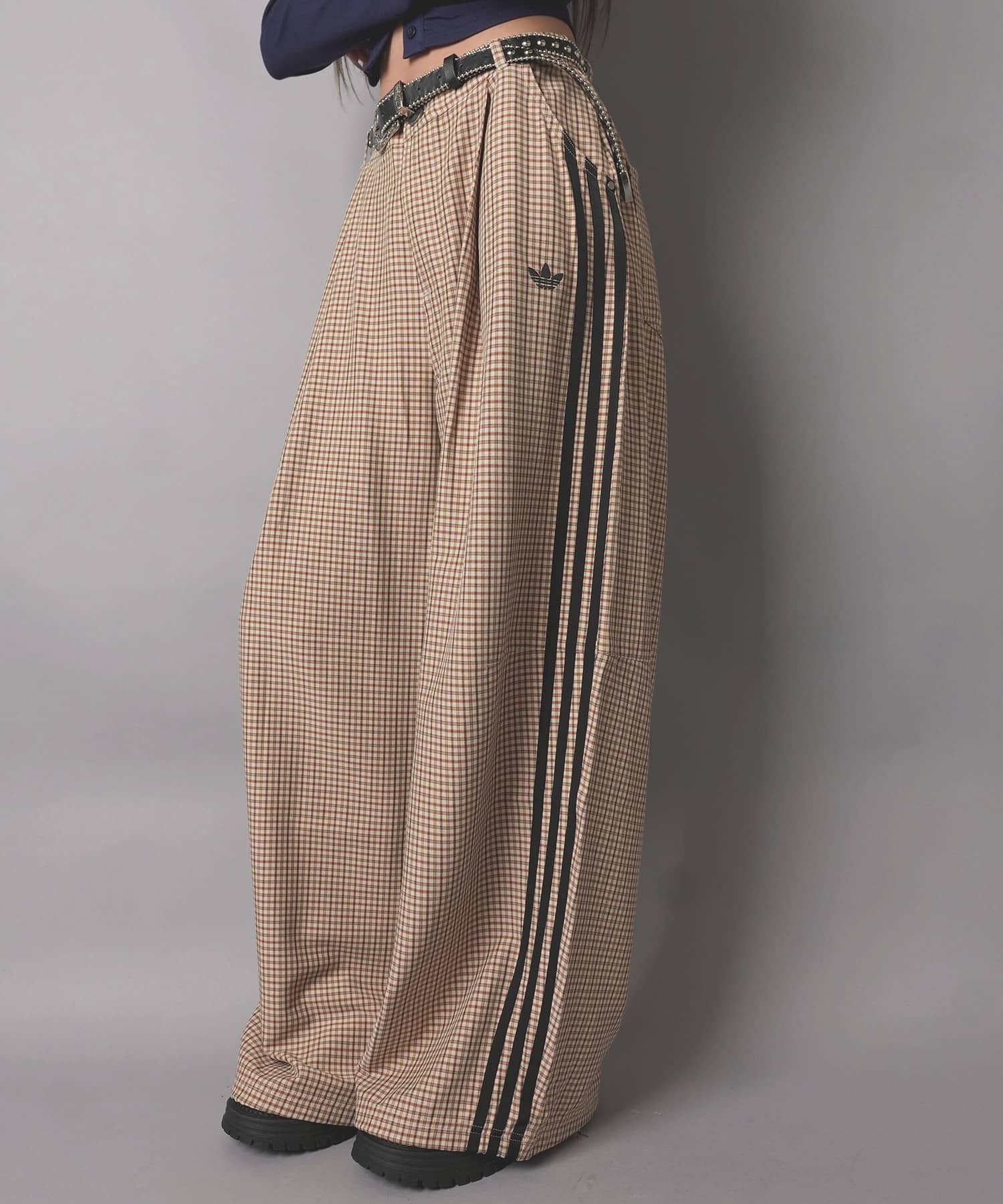 ≪adidas/アディダス≫チェック柄ルーズパンツ | SPINNS WEB STORE