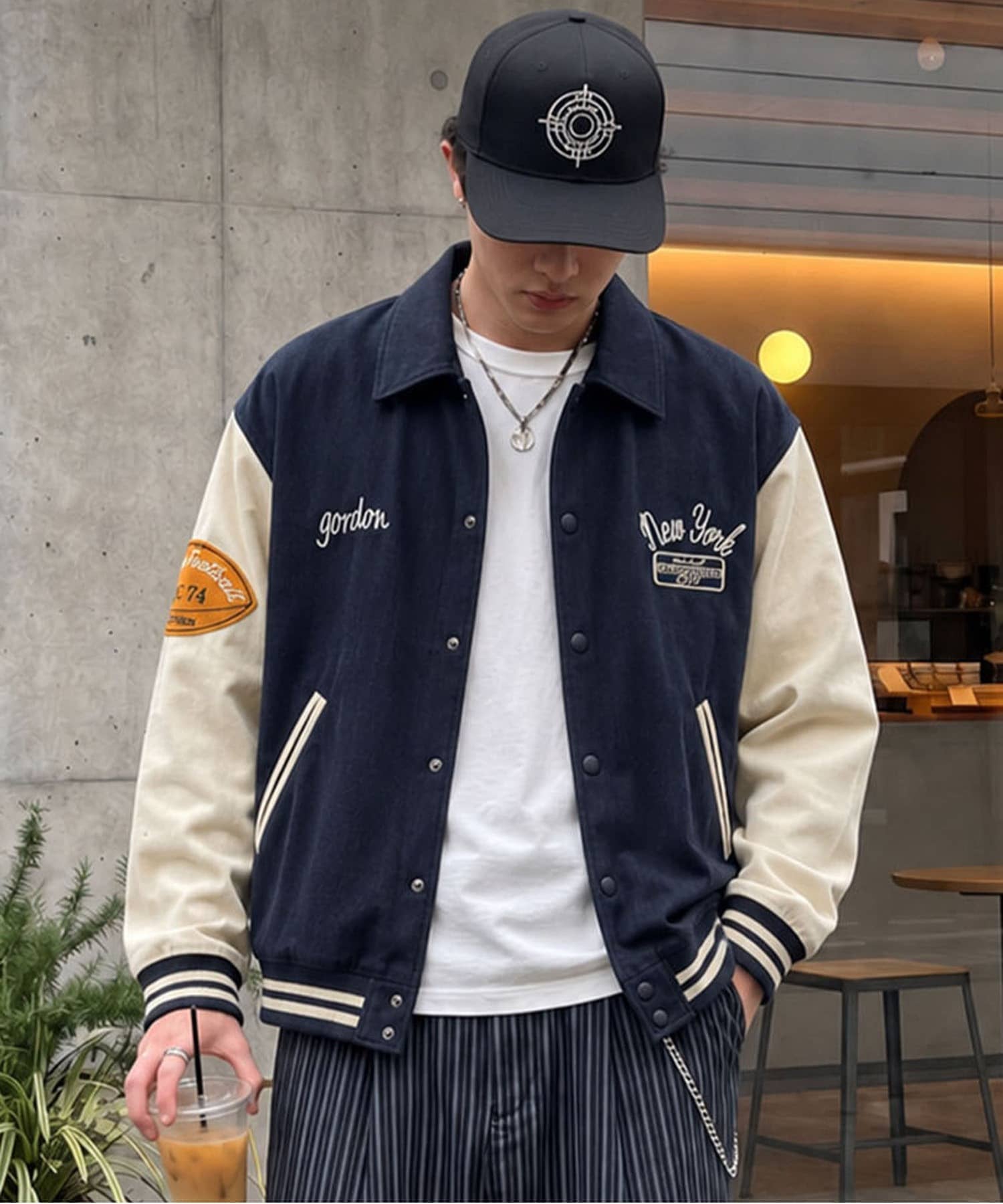 16%OFF】コーデュロイスタジャン/ワッペンロゴ | SPINNS WEB STORE