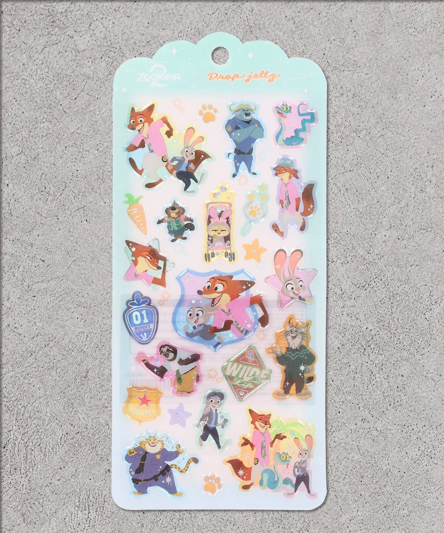 ≪Disney/ディズニー≫ドロップジェリーシール/全6種＜メール便対応
