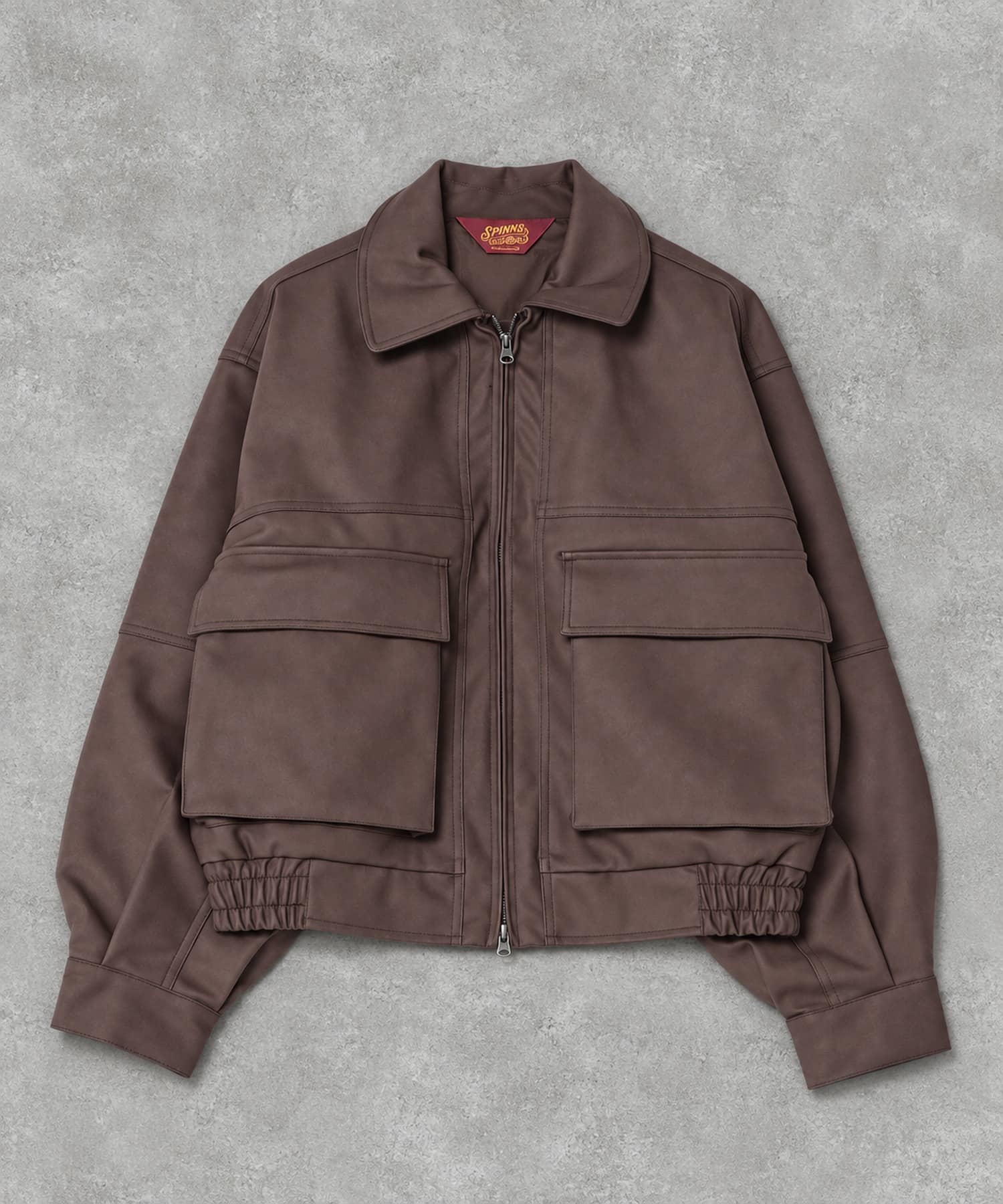 短丈ヴィンテージライク合皮A-2ジャケット | SPINNS WEB STORE