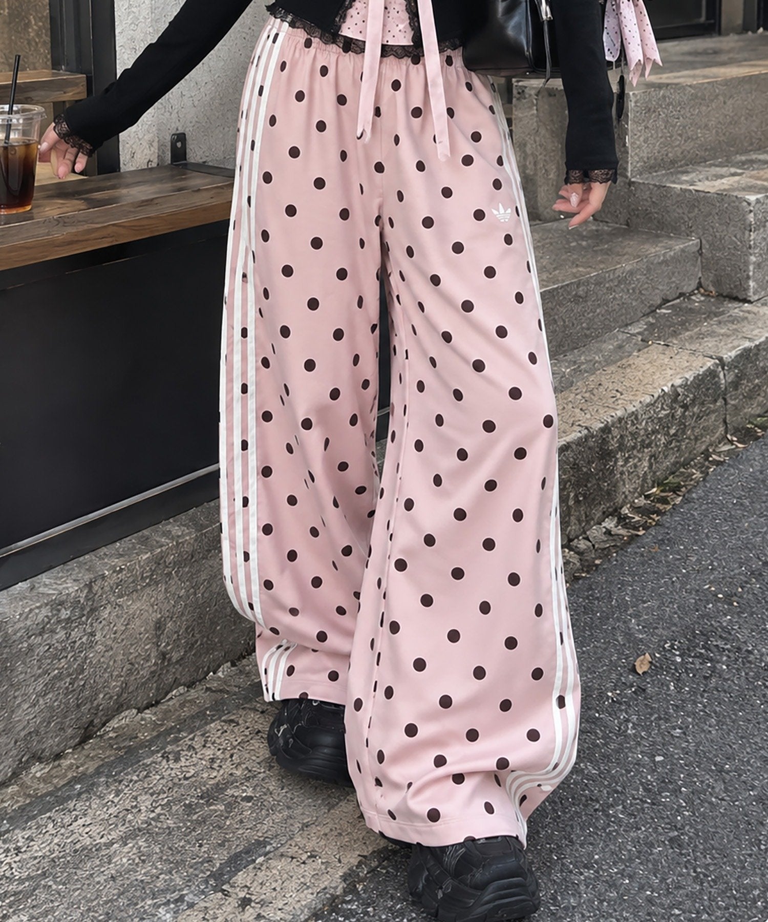 ≪adidas/アディダス≫ドット柄ワイドパンツ | SPINNS WEB STORE