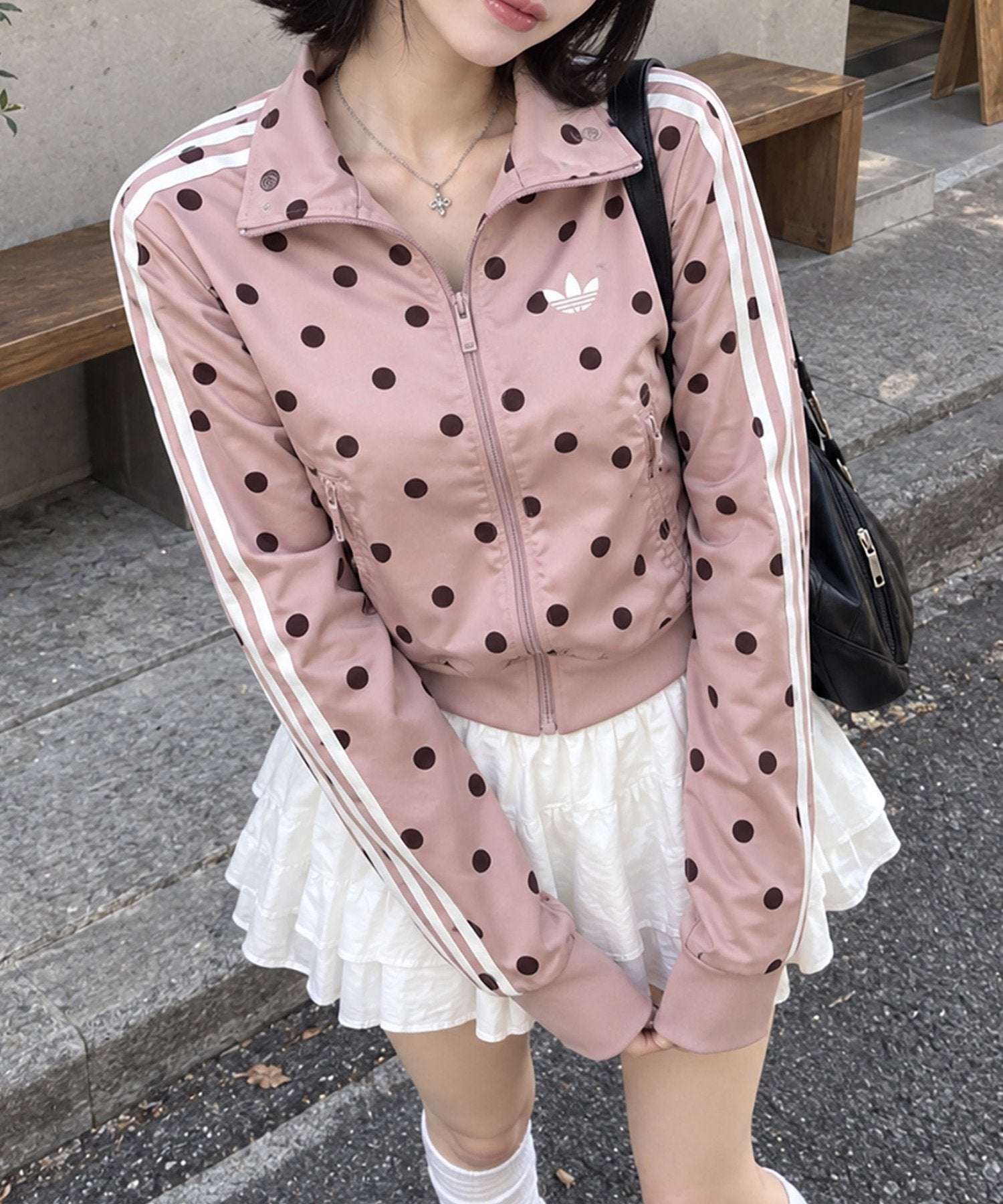 n*様  ドット柄 トラックジャケット ≪adidas/アディダス≫ドット柄トラックジャケット | SPINNS WEB STORE