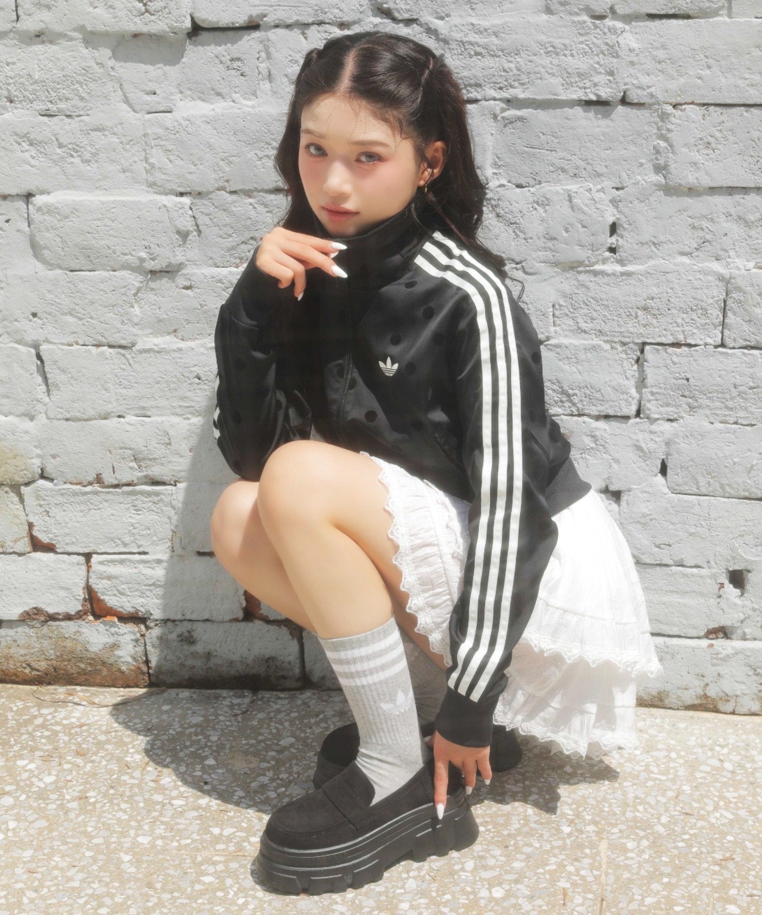 ≪adidas/アディダス≫ドット柄トラックジャケット | SPINNS WEB STORE