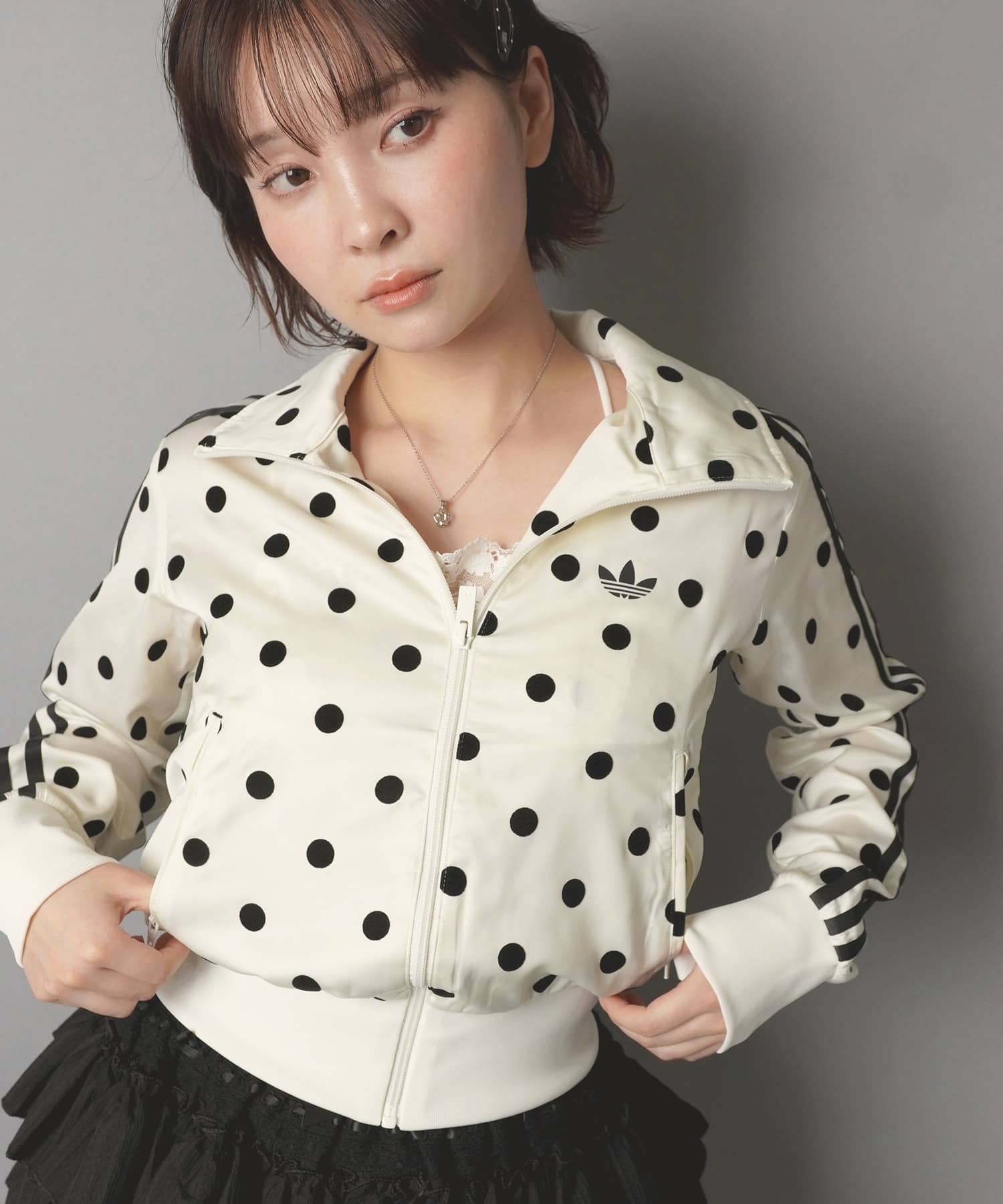 ≪adidas/アディダス≫ドット柄トラックジャケット | SPINNS WEB STORE