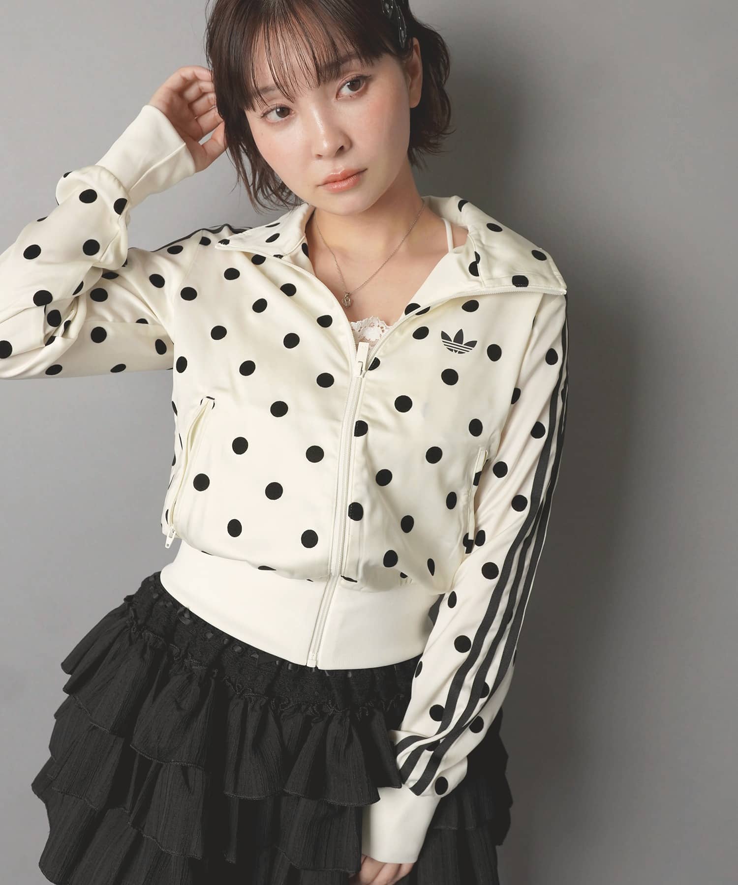 ≪adidas/アディダス≫ドット柄トラックジャケット | SPINNS WEB STORE