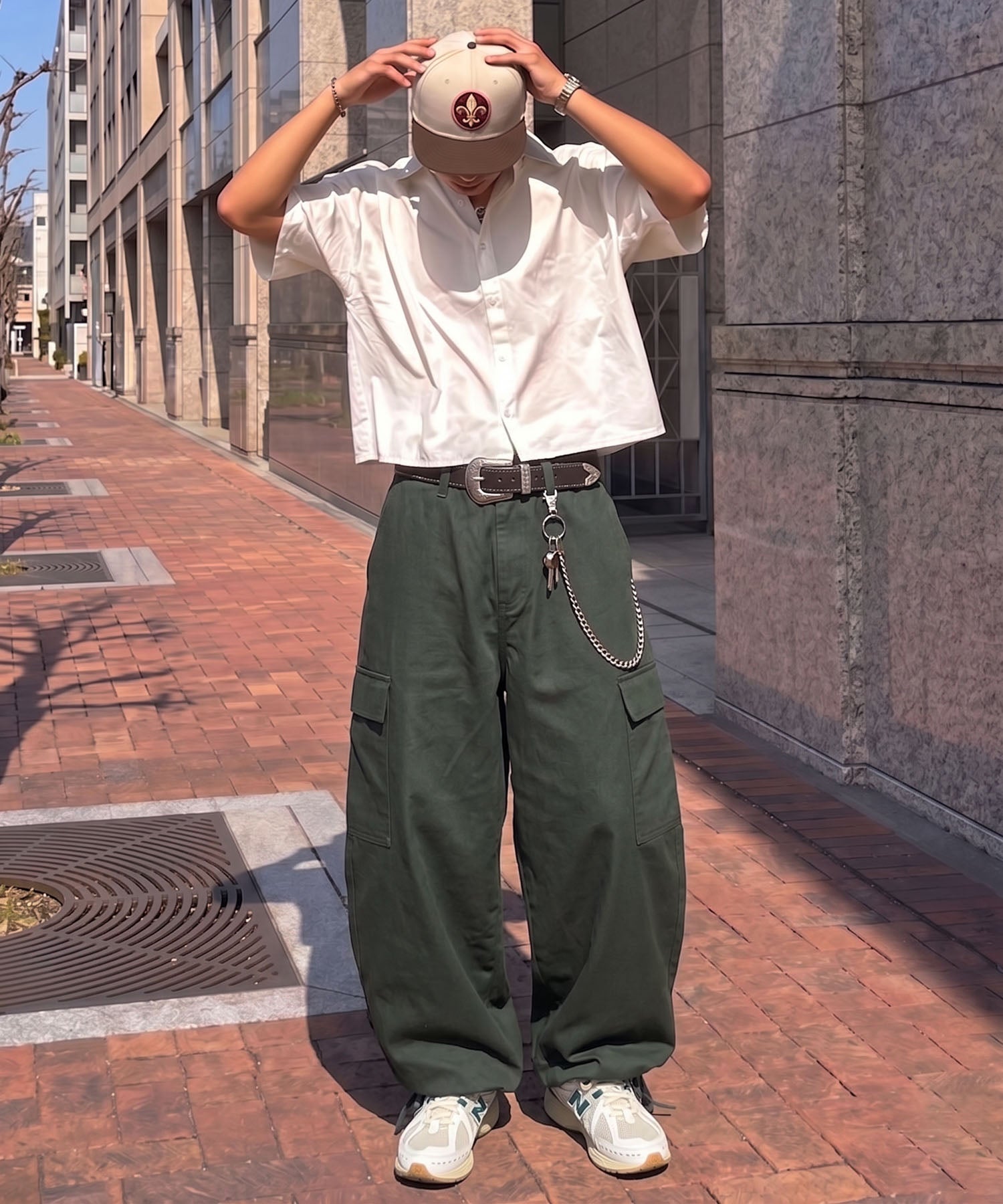 カラースノーカーゴパンツ/ボリュームワイドシルエット/ユニセックス