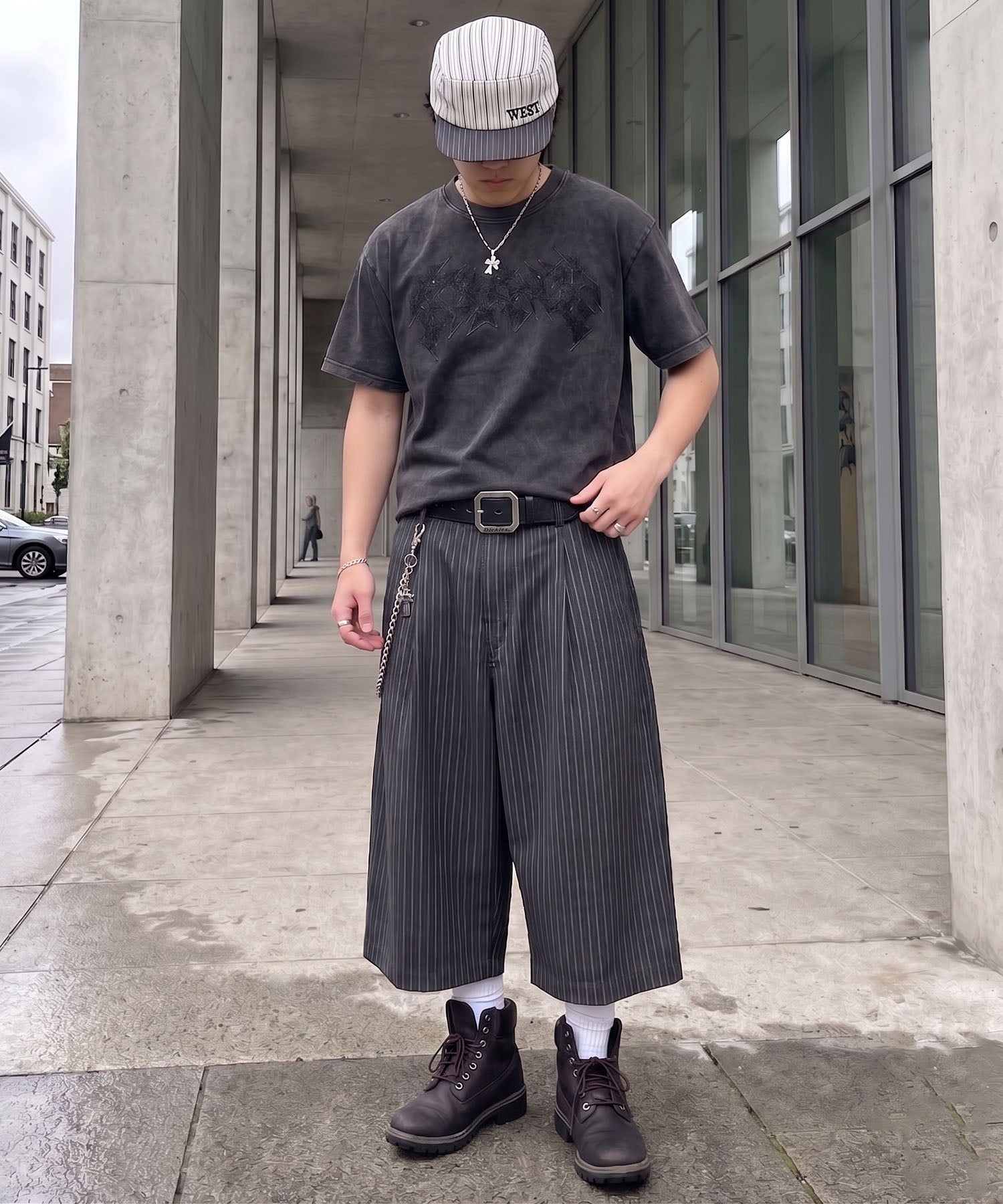 ベルナルド 16cm 4枚セット ≪Dickies/ディッキーズ≫合皮ロゴバックル1ホールベルト | SPINNS WEB