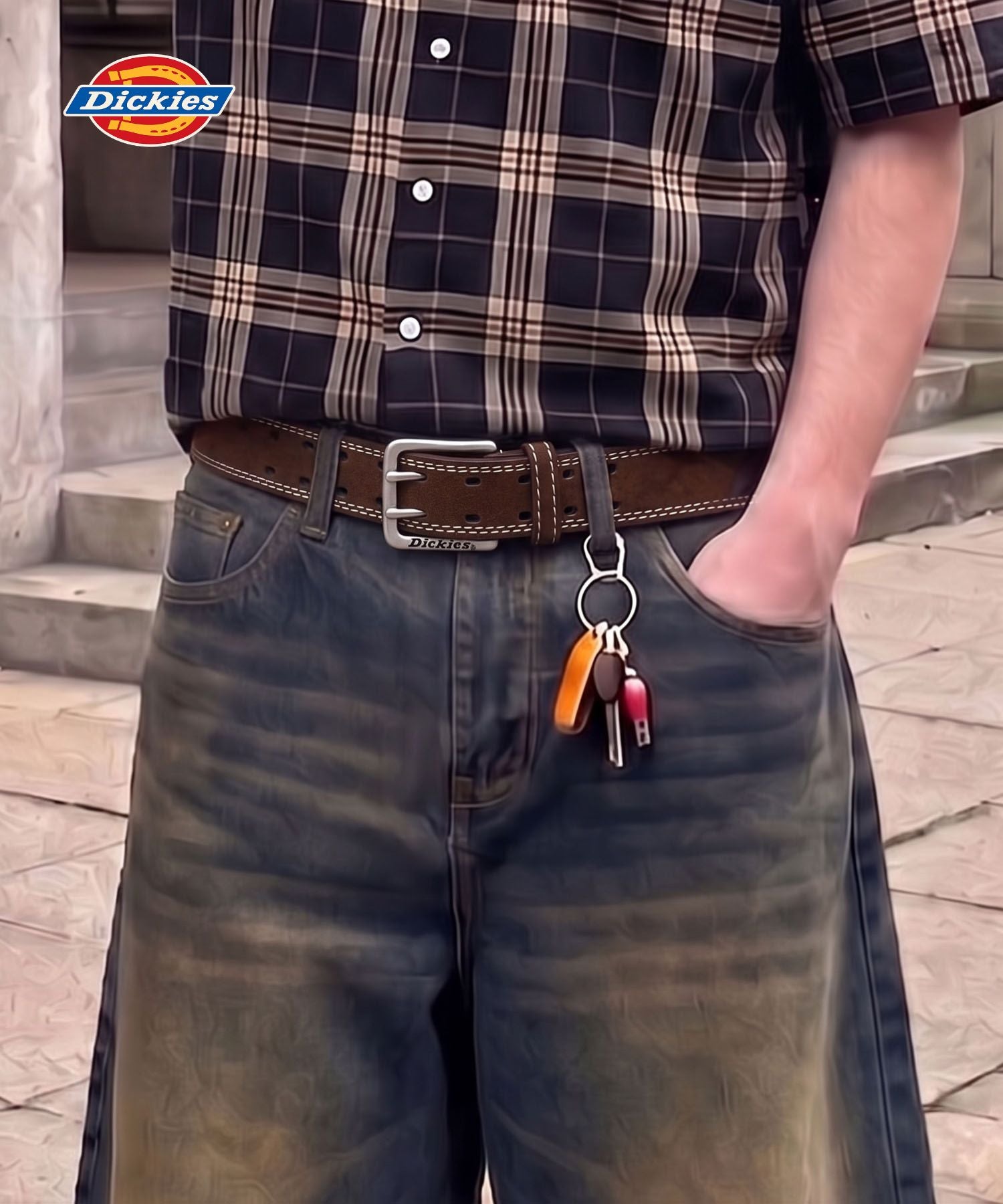 ≪Dickies/ディッキーズ≫スエード2ホールデザインベルト | SPINNS WEB