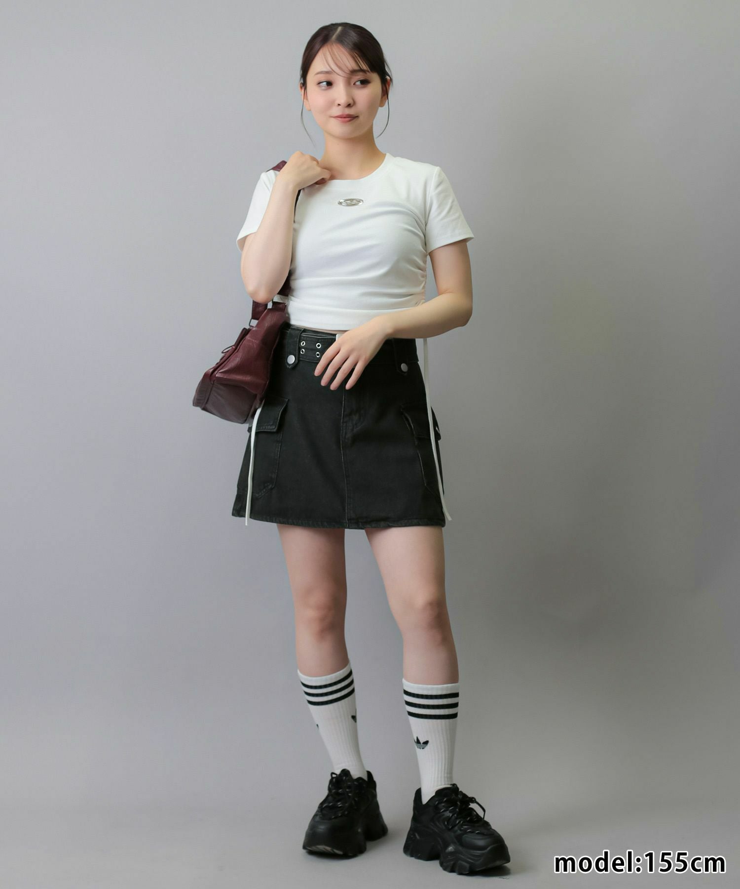 デニムミニスカート｜ベルト＆インナーパンツ付き｜新商品毎日入荷｜SPINNS