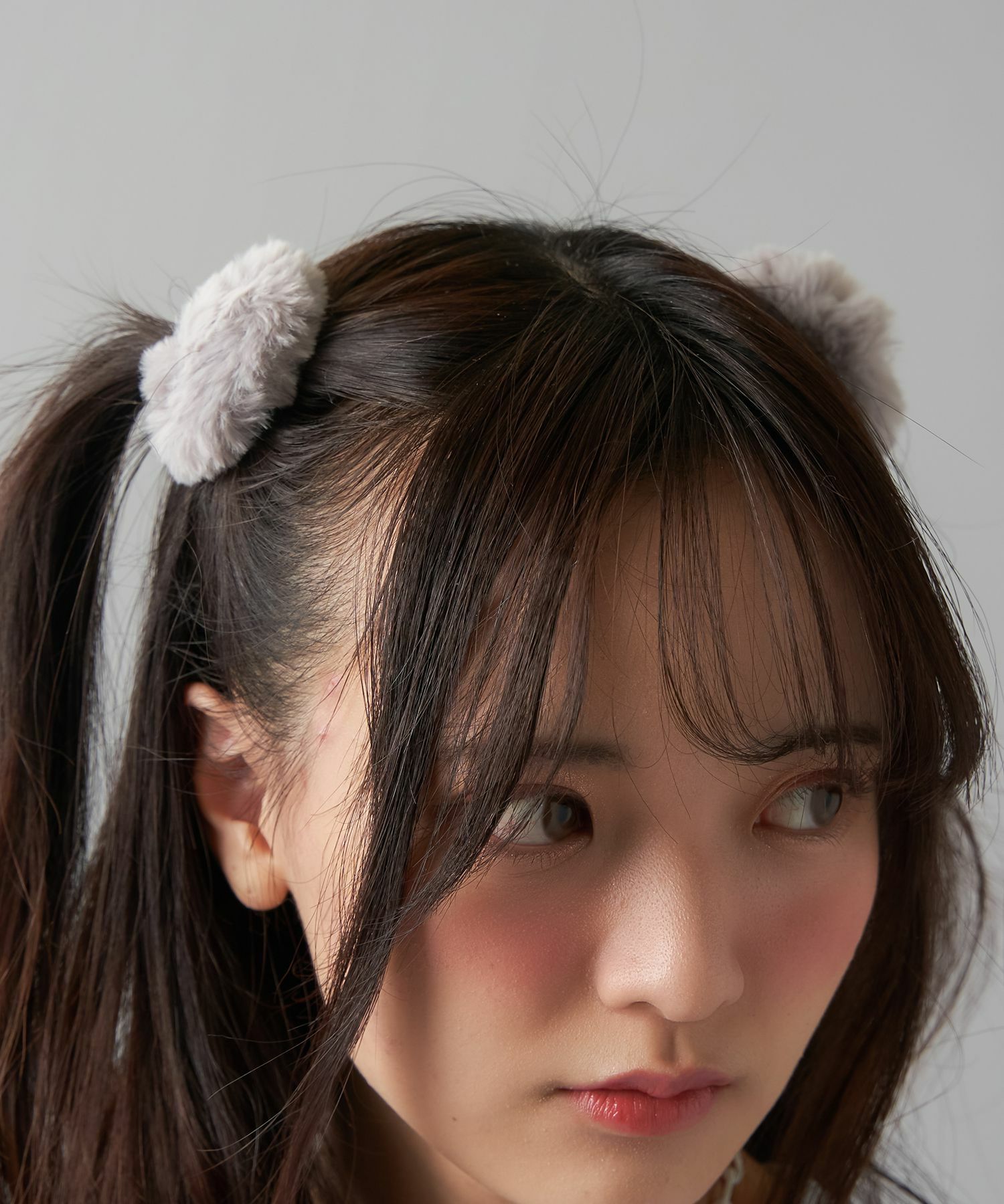 フェイクファーヘアゴム/2個セット＜メール便対応＞ | SPINNS WEB