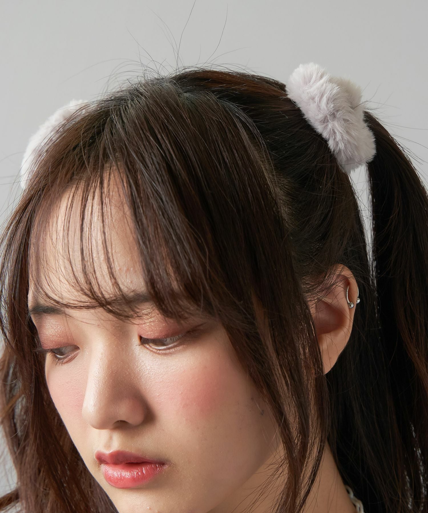 フェイクファーヘアゴム/2個セット＜メール便対応＞ | SPINNS WEB