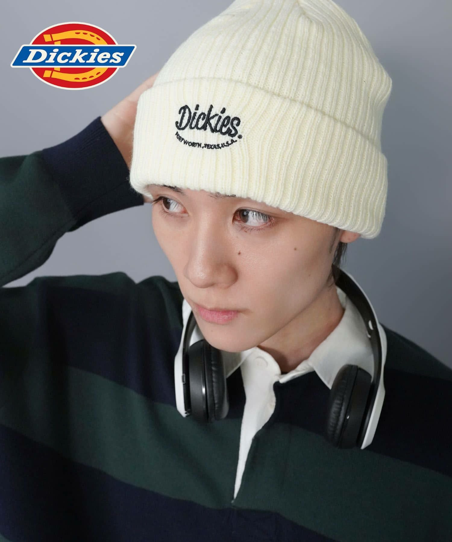 ≪Dickies/ディッキーズ≫スマイルロゴ刺繍ニットビーニー/ワッチ