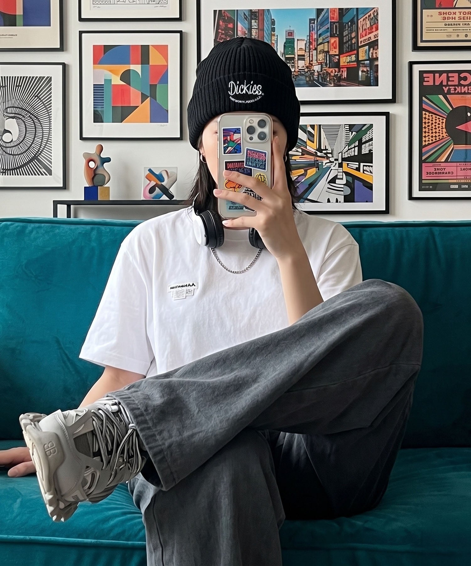 ≪Dickies/ディッキーズ≫スマイルロゴ刺繍ニットビーニー/ワッチ