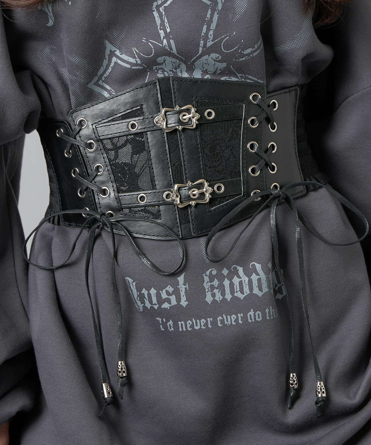 2ベルトレースアップ 合皮コルセット | SPINNS WEB STORE | SPINNS