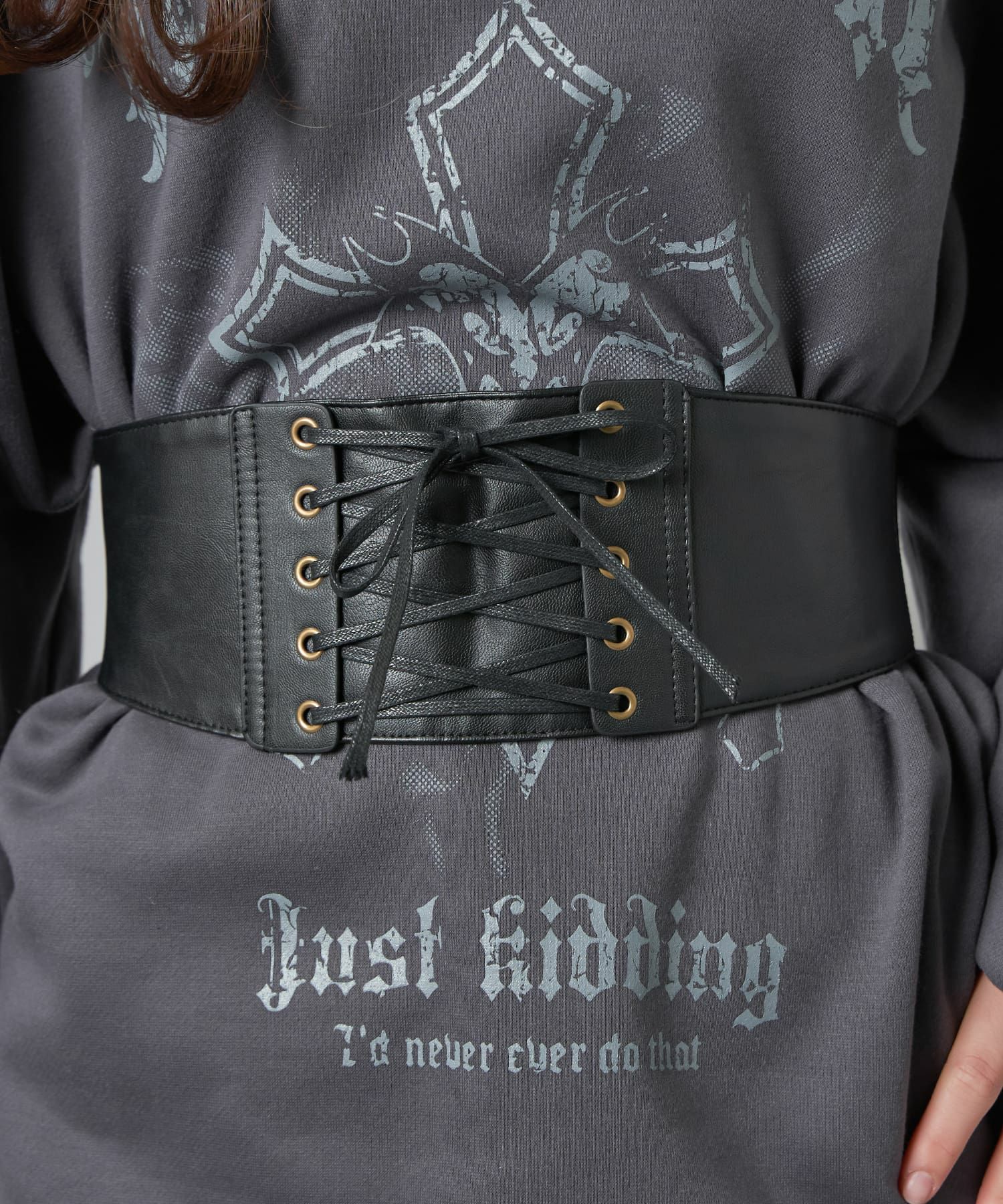 レースアップ合皮コルセット｜SPINNS（スピンズ）通販｜限定商品・新